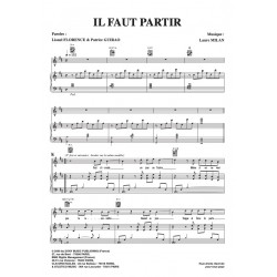 Partition IL FAUT PARTIR CLÉOPÂTRE (LE MUSICAL)
