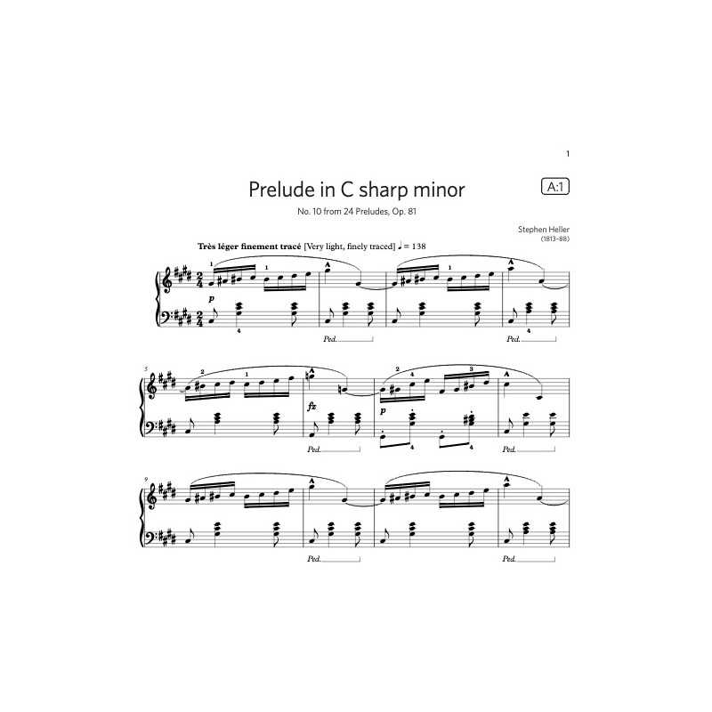 Sheet music PRELUDE IN C SHARP MINOR Stephen Heller
