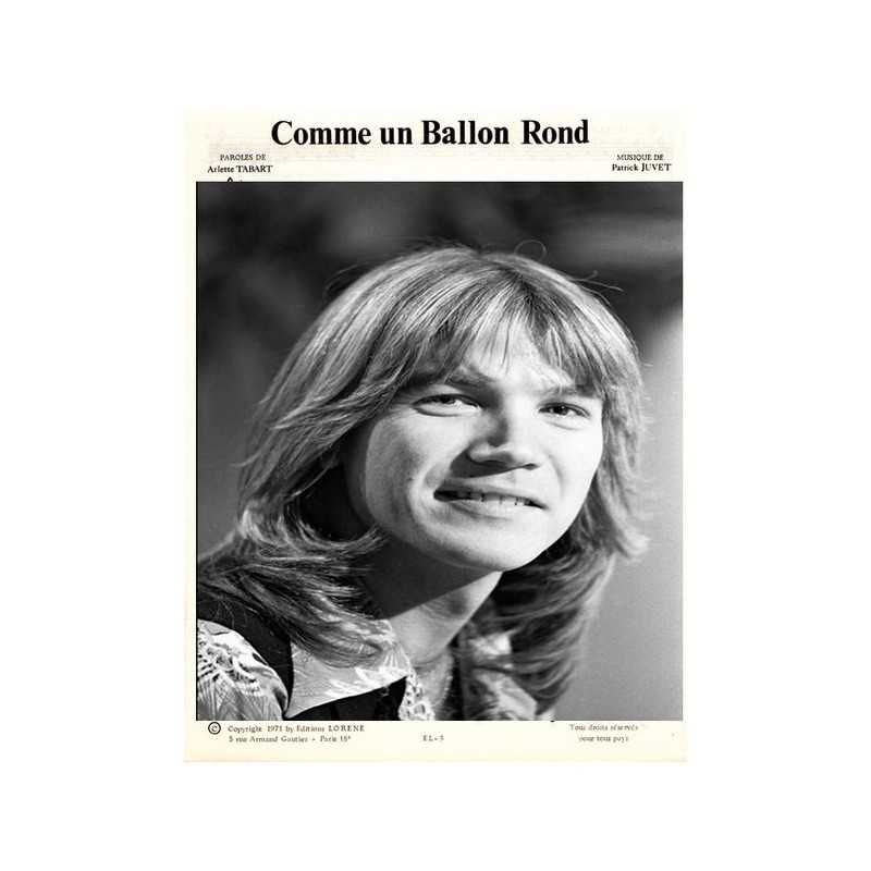 Sheet music COMME UN BALLON ROND Patrick Juvet