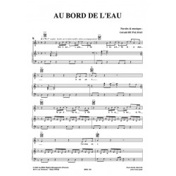 Sheet music AU BORD DE L'EAU Gérald DE PALMAS