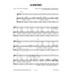 Partition LA SENTENCE 1789 LES AMANTS DE LA BASTILLE