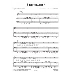 Sheet music À QUOI TU DANSES 1789 LES AMANTS DE LA BASTILLE