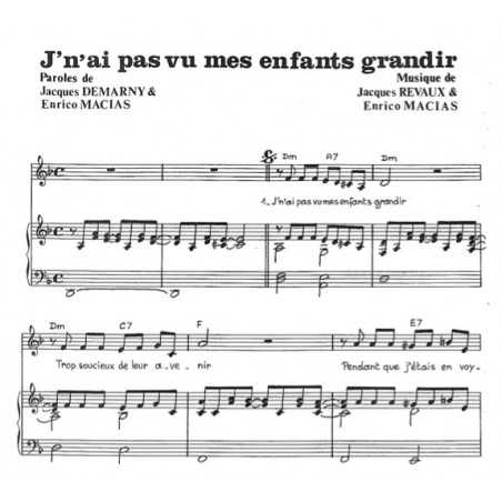 J'N'AI PAS VU MES ENFANTS GRANDIR
