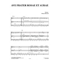 Sheet music AVE FRATER ROSAE ET AURAE William SHELLER