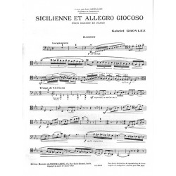 SICILIENNE ET ALLEGRO GIOCOSO Gabriel GROVLEZ