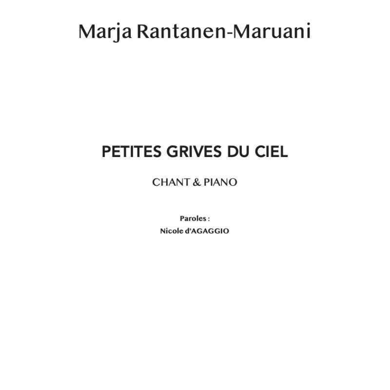 Partition PETITES GRIVES DU CIEL Marja Rantanen-Maruani