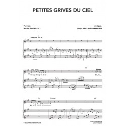 Partition PETITES GRIVES DU CIEL Marja Rantanen-Maruani