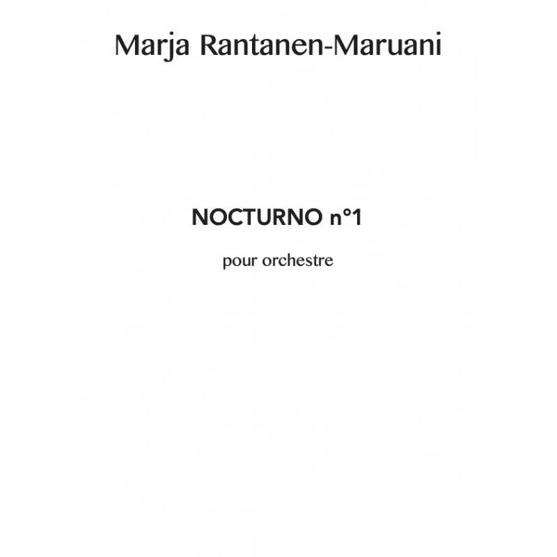 Sheet music NOCTURNO N°1 Marja Rantanen-Maruani