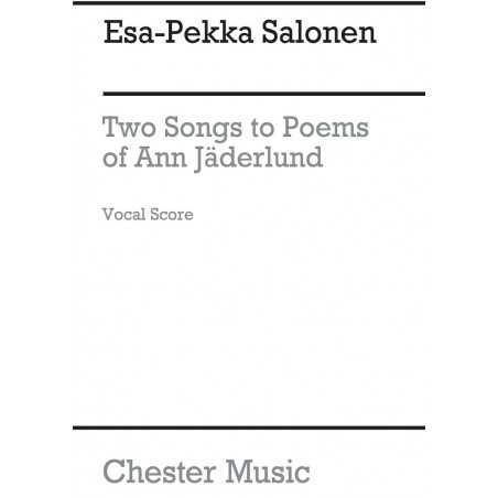 TWO SONGS TO POEMS OF ANN JÄDERLUND