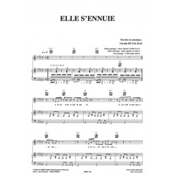 Sheet music ELLE S'ENNUIE Gérald DE PALMAS
