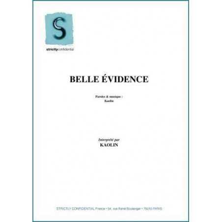 BELLE ÉVIDENCE