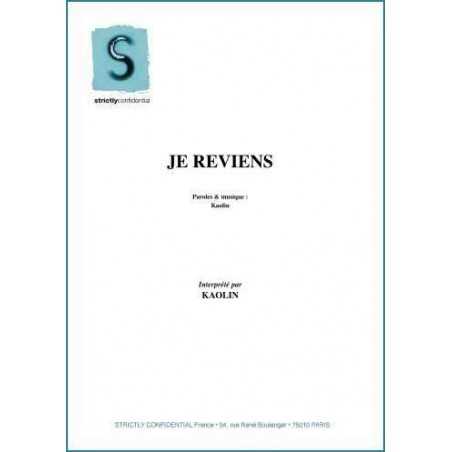 JE REVIENS