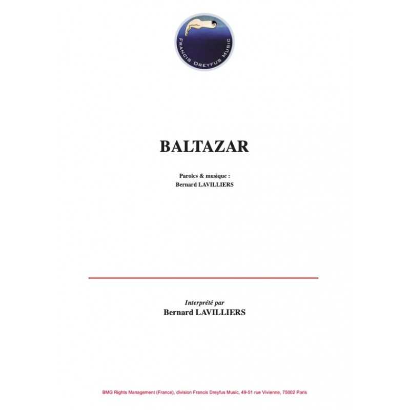 Partition BALTAZAR Bernard LAVILLIERS