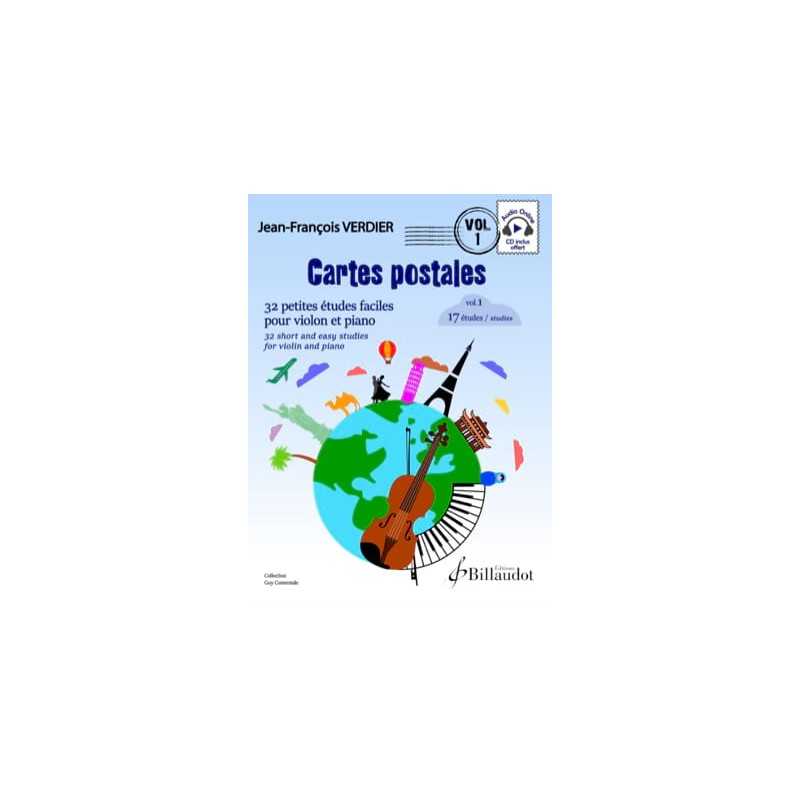 Sheet music CARTES POSTALES VOL.1 Jean-François Verdier
