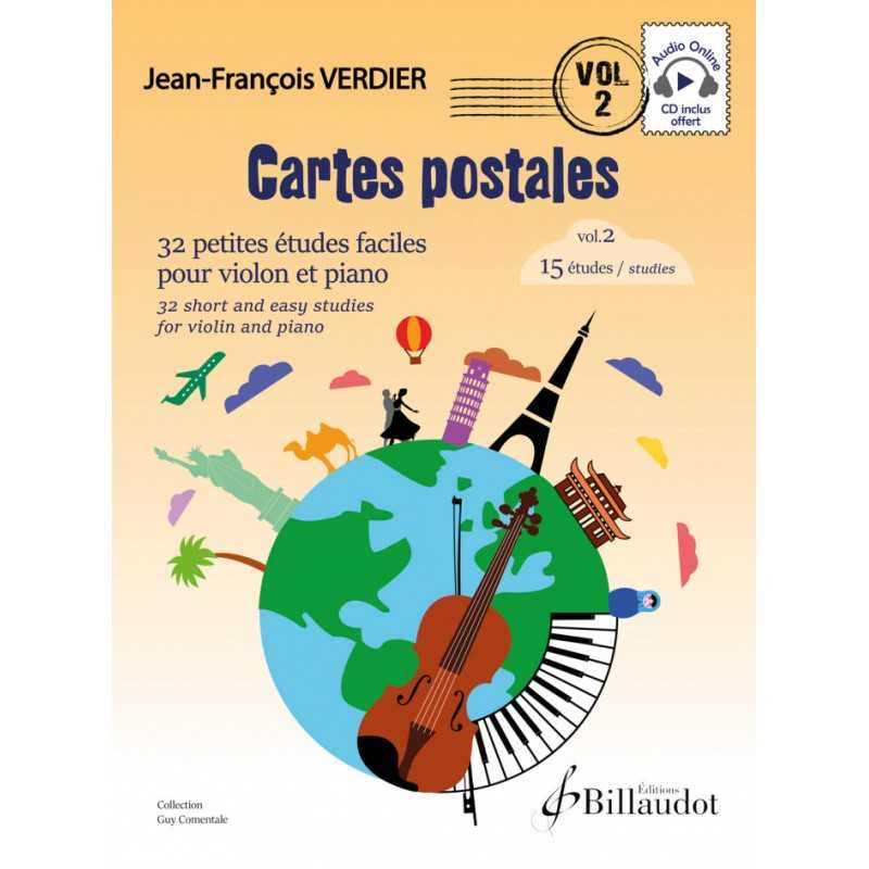 Sheet music CARTES POSTALES VOL.2 Jean-François Verdier