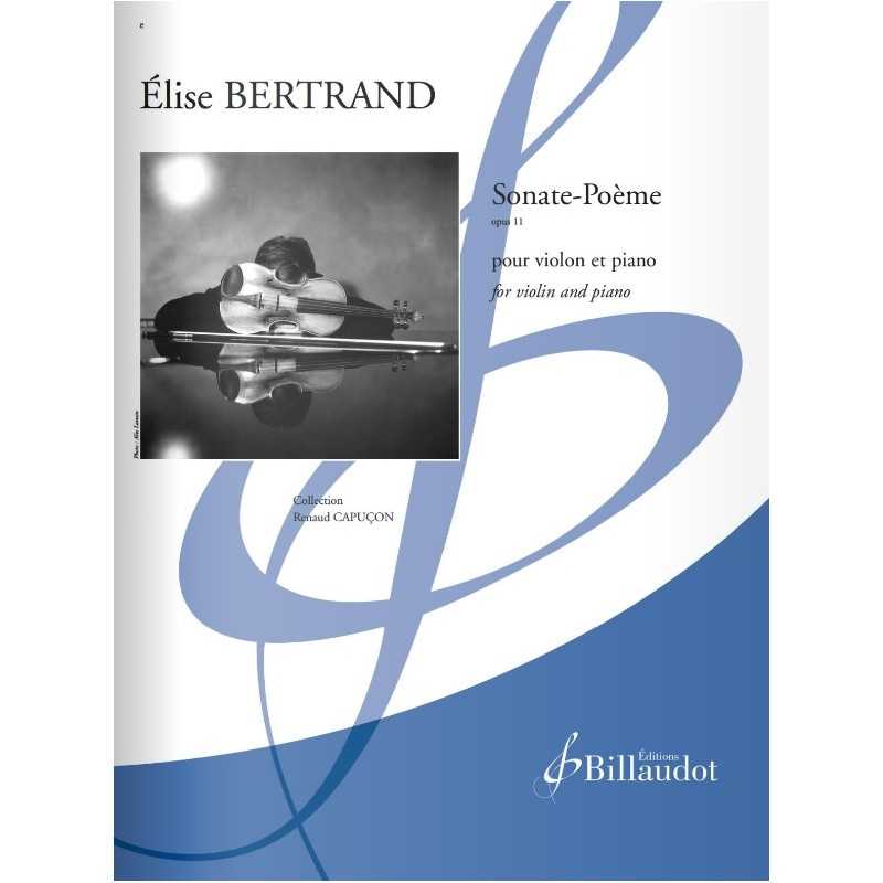 Partition SONATE-POÈME OP.11 Élise Bertrand