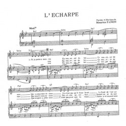 Sheet music L'ECHARPE Maurice Fanon PDF