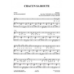 Sheet music CHACUN SA ROUTE KOD