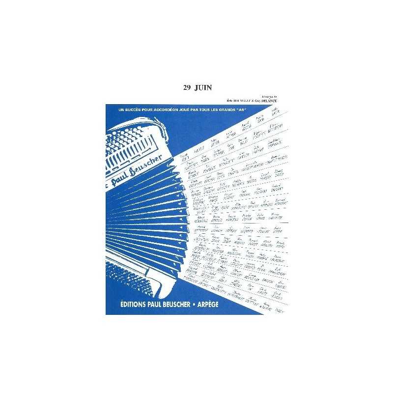 Partition 29 JUIN Marcel AZZOLA