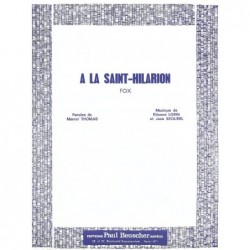 Partition A LA SAINT HILARION Jean SEGUREL