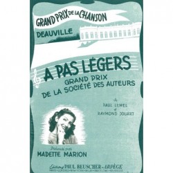 Partition A PAS LEGERS Madette MARION