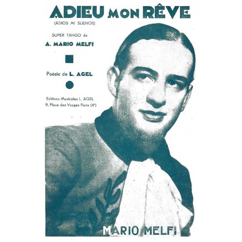 Partition ADIEU MON REVE Mario MELFI