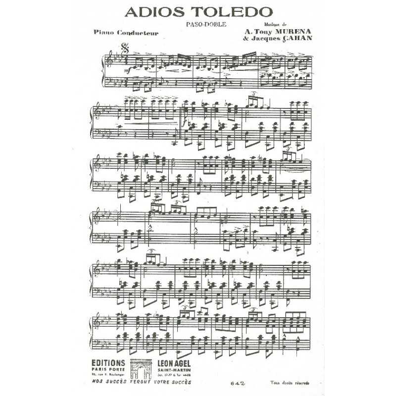 Partition ADIOS TOLEDO Tony MURENA