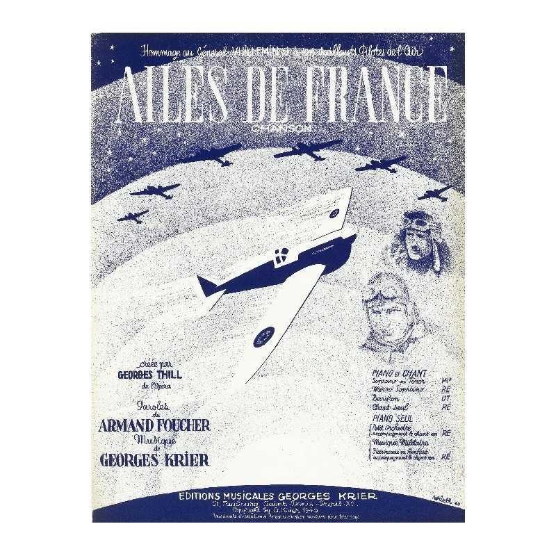 Partition AILES DE FRANCE Georges THILL