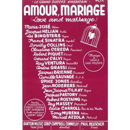 AMOUR MARIAGE (LOVE AND MARRIAGE)
