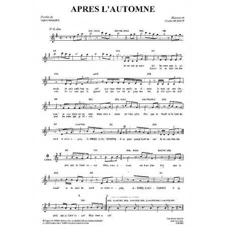 APRES L'AUTOMNE