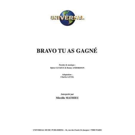 BRAVO TU AS GAGNÉ