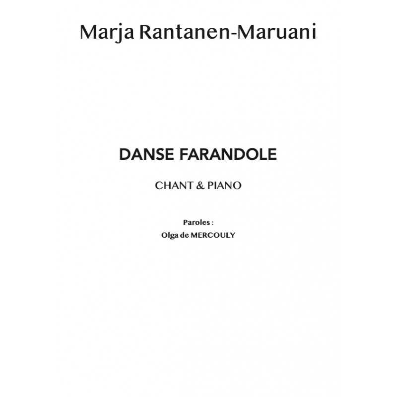 Sheet music DANSE FARANDOLE Marja Rantanen-Maruani