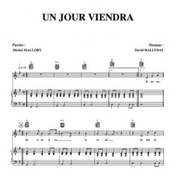 Partition UN JOUR VIENDRA Johnny Hallyday