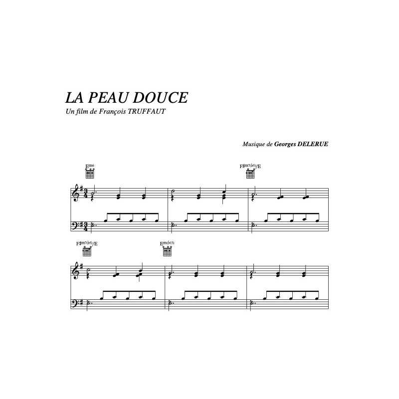 Partition LA PEAU DOUCE Georges Delerue