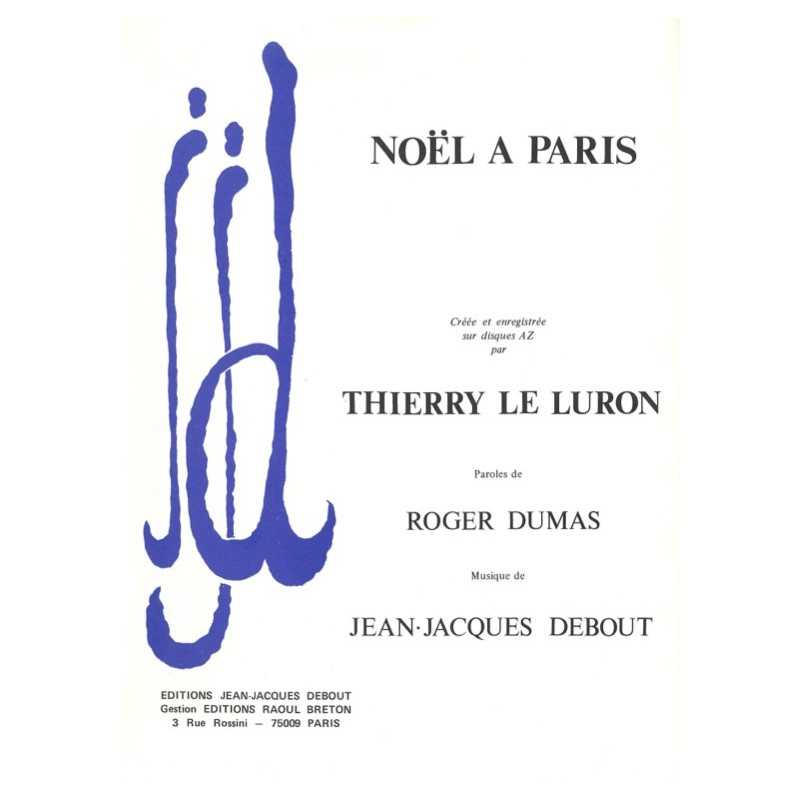 Sheet music NOËL À PARIS Thierry Le Luron