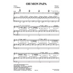 Sheet music OH MON PAPA L'ALGÉRINO