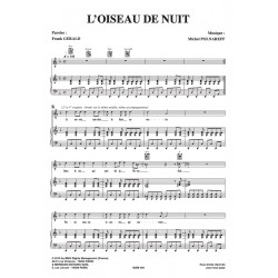 Sheet music L'OISEAU DE NUIT Michel POLNAREFF