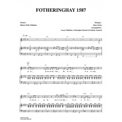 Sheet music FOTHERINGHAY 1587 Hubert-Félix THIEFAINE