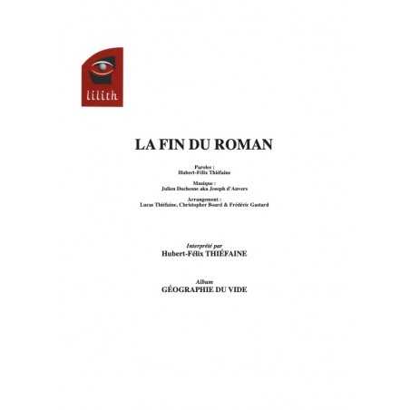LA FIN DU ROMAN