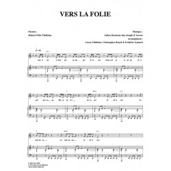 Partition VERS LA FOLIE Hubert Félix Thiéfaine