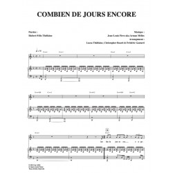 Partition COMBIEN DE JOURS ENCORE Hubert Félix Thiéfaine