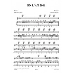 Sheet music EN L'AN 2001 Pierre Bachelet