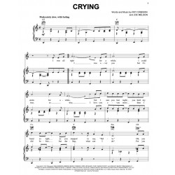 Sheet music CRYING Roy Orbison