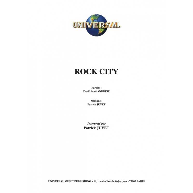 Sheet music ROCK CITY Patrick Juvet