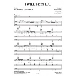 Sheet music I WILL BE IN L.A Patrick Juvet