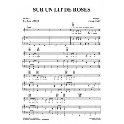 Sheet music SUR UN LIT DE ROSES Patrick Juvet