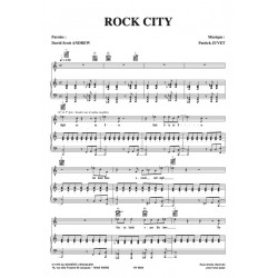 Sheet music ROCK CITY Patrick Juvet