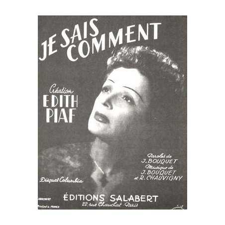 JE SAIS COMMENT