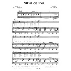Partition VIENS CE SOIR Mike BRANT