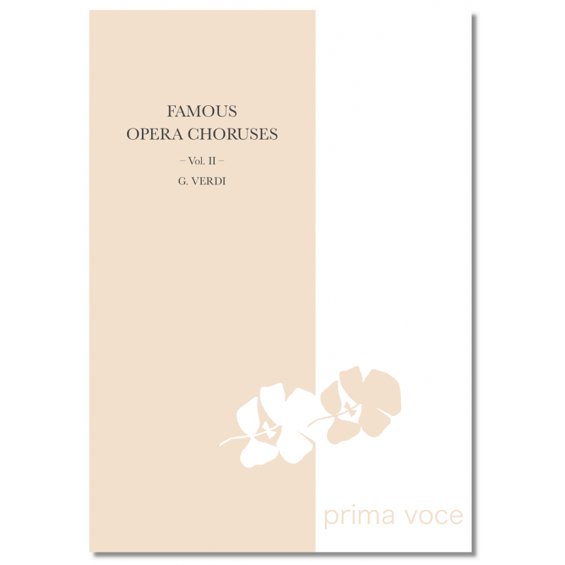Partition FAMOUS OPERA CHORUSES : VOL.II - GIUSEPPE VERDI Giuseppe VERDI